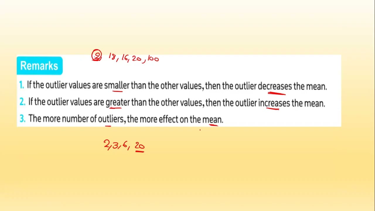 Exploring Median , Mode and outliers-unit 7 -lesson 3-primary 6 -math