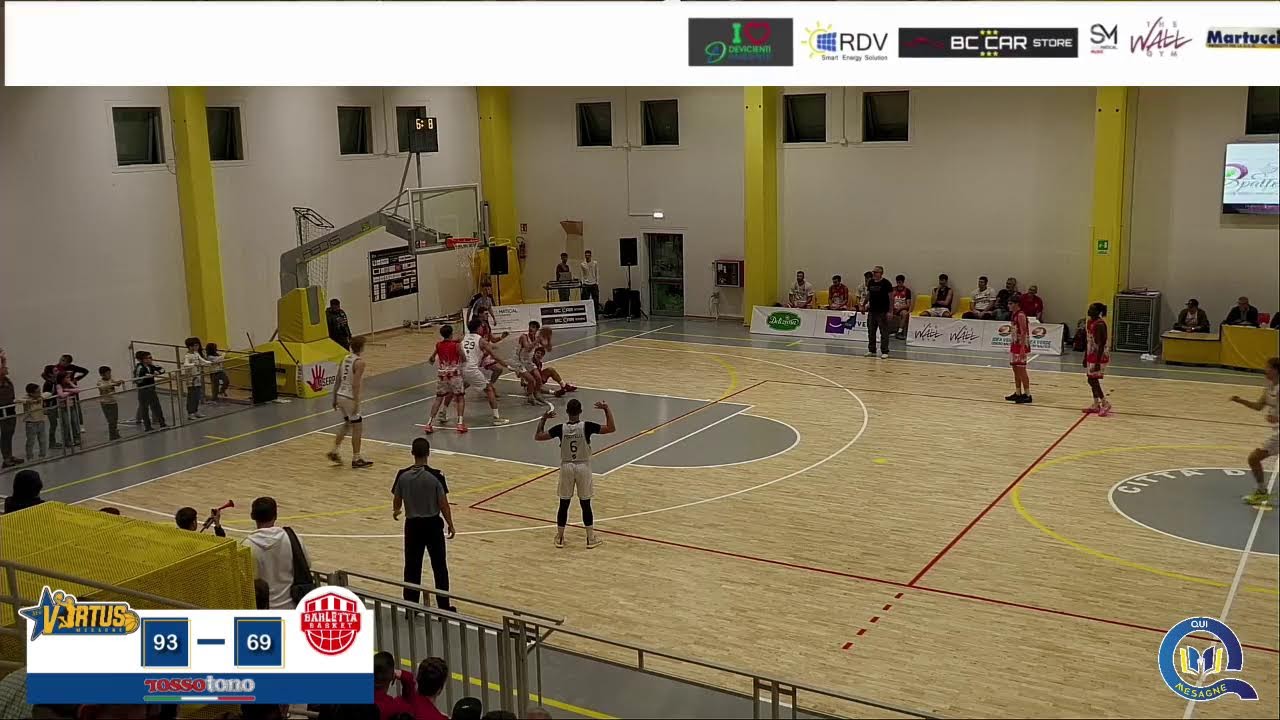 Live. Rossotono New Virtus Mesagne - Barletta Basket