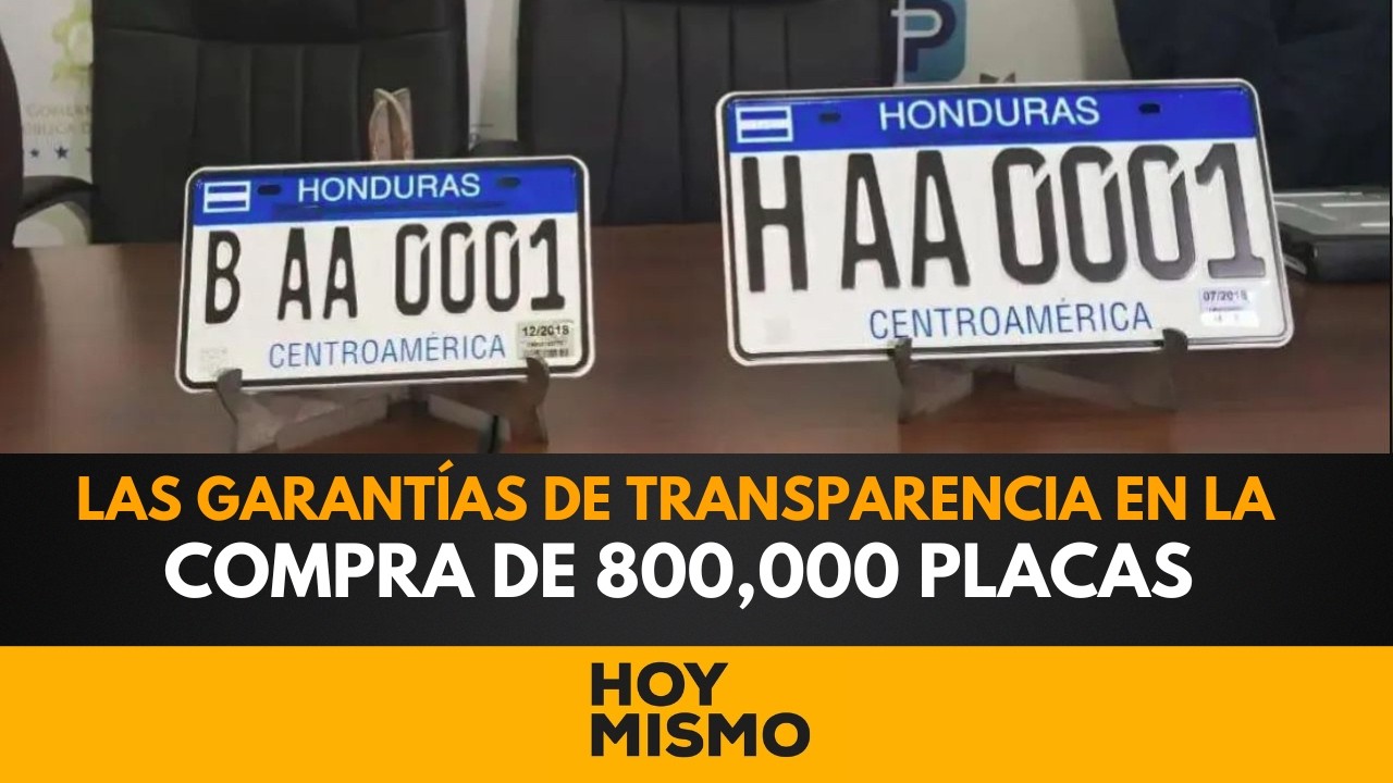 ¿Quién vigilará el dinero? Las garantías de transparencia en la compra de 800,000 placas