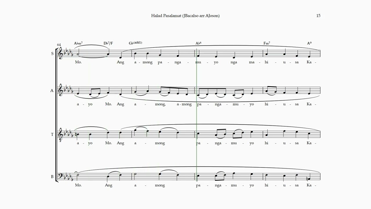 Halad Pasalamat SOPRANO guide