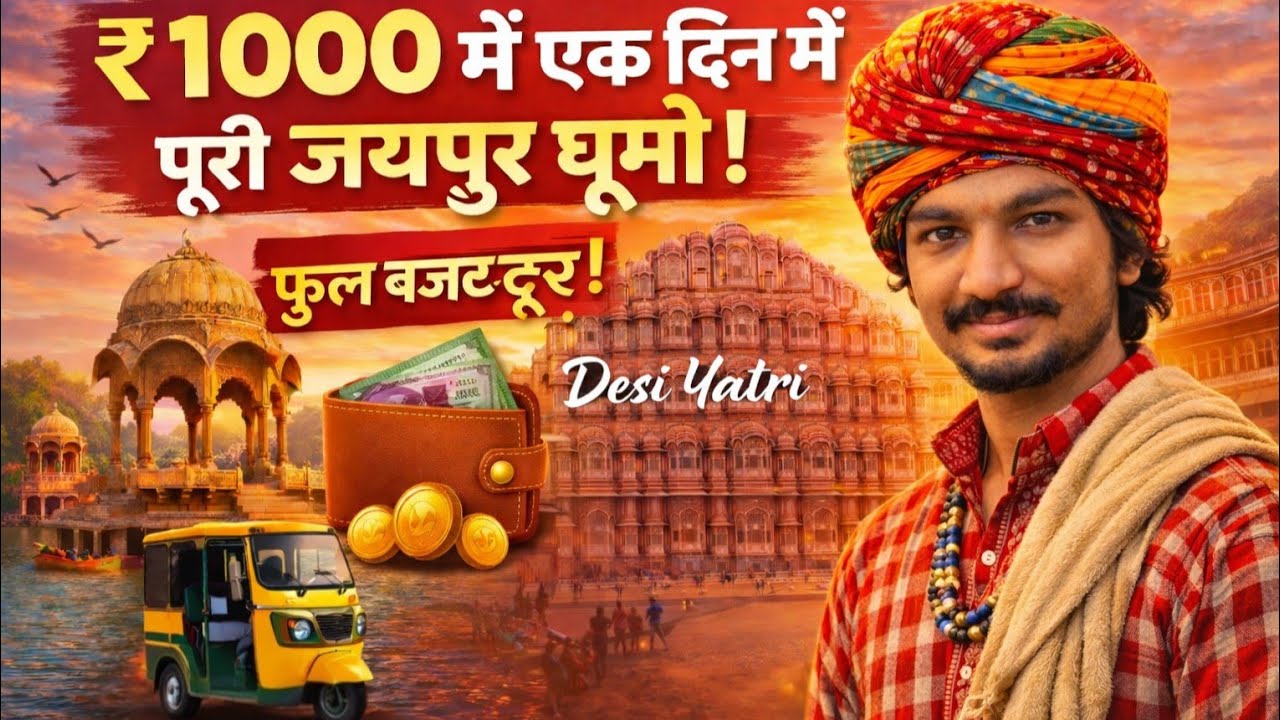  Jaipur Trip Under ₹1000: Pink City ka Sasta aur Best Tour! 😍🙌