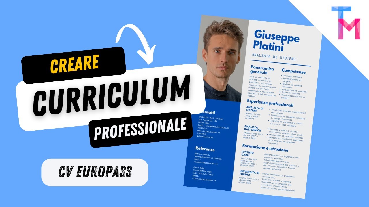 Come Creare un Curriculum CV Professionale GRATIS | Come Creare CV Europass