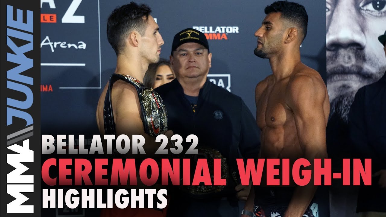 Bellator 232 ceremonial weigh in highlights