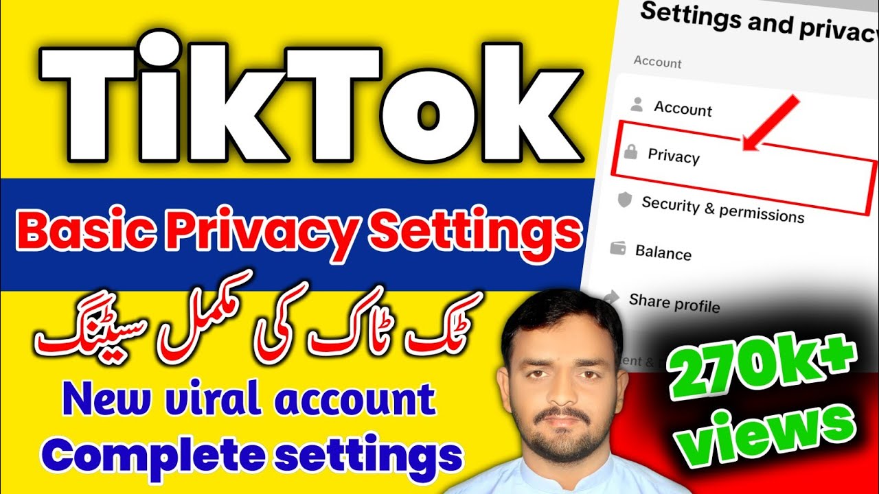 Tiktok basic Settings || privacy settings on tiktok | how to basic TikTok settings