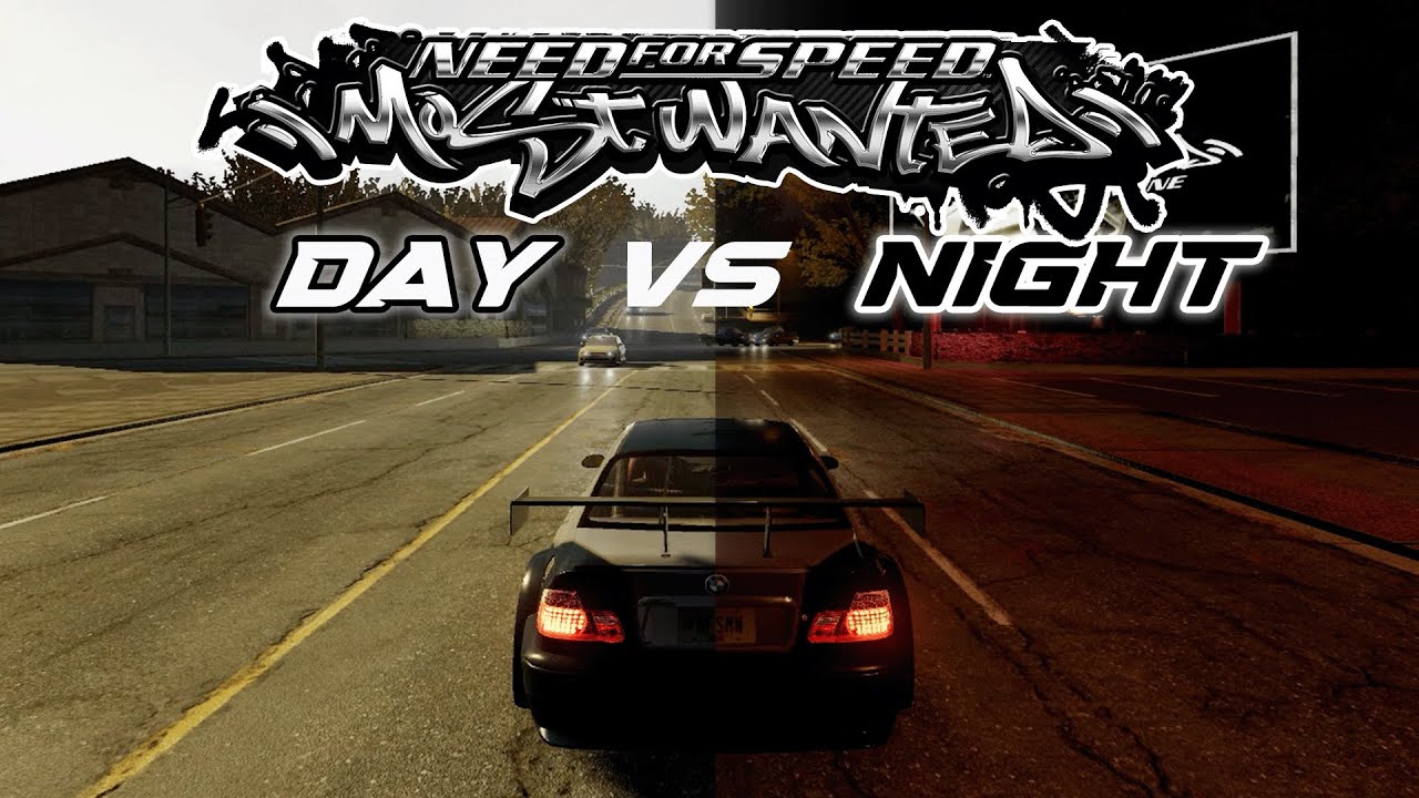 Need for Speed ​​Most Wanted в ночное время | Ночные моды в NFS Most Wanted
