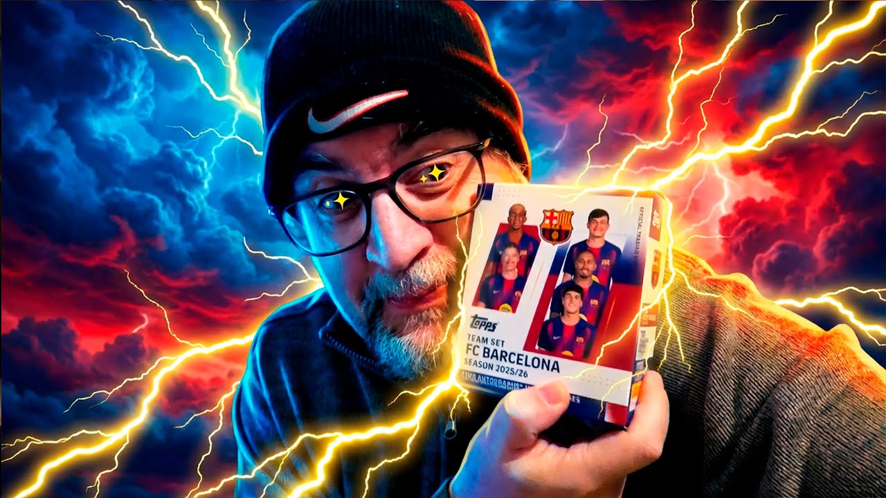 TOPPS TEAM SET FC BARCELONA SEASON 2025/26 | ABRO CINCO CAJAS CON MI HIJA |  SACAMOS 3 AUTOGRAFOS!!!