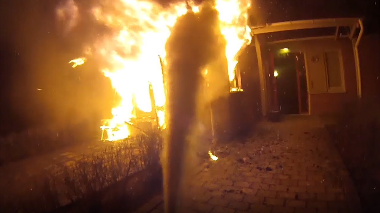 Brandinsats i ett av Lejonfastigheters hus
