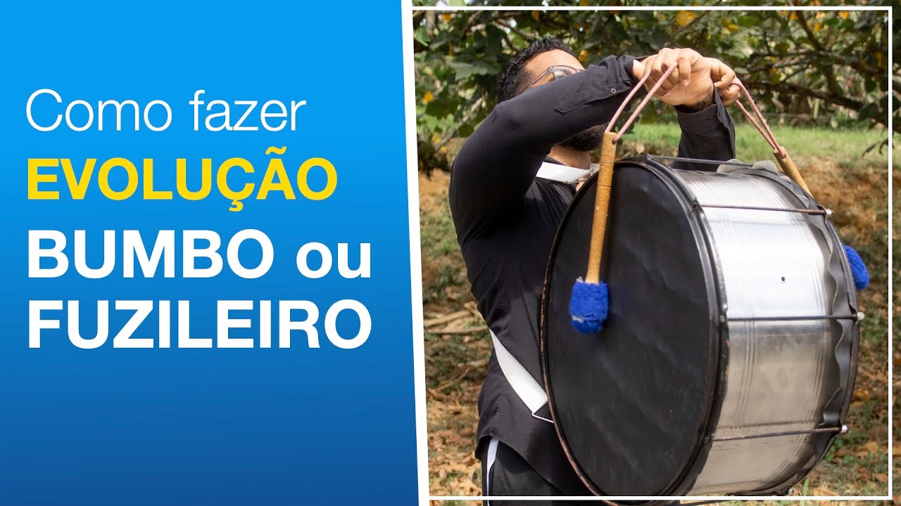 COMO GIRAR A BAQUETA DO BUMBO FUZILEIRO | AULA DE FANFARRA