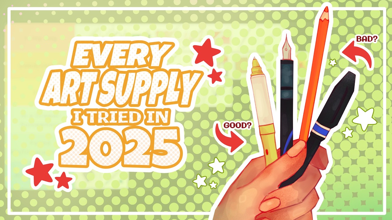 Ranking EVERY ART SUPPLY I tried in 2025 from WORST to BEST ⭐️