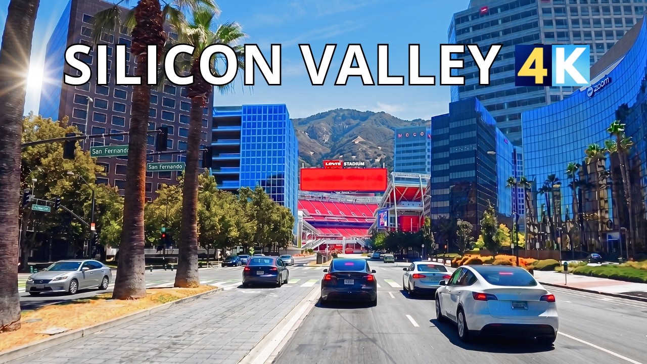 Driving in Silicon Valley's Heart 4K | World Tech Hub - San Jose California USA