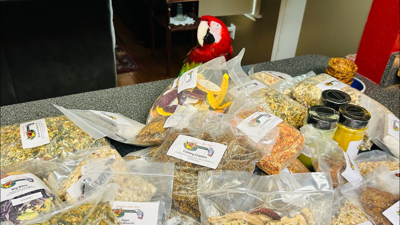 Unboxing Parrot Treats | Christine’s Chop Shop!! #parrots #birds #christineschopshop