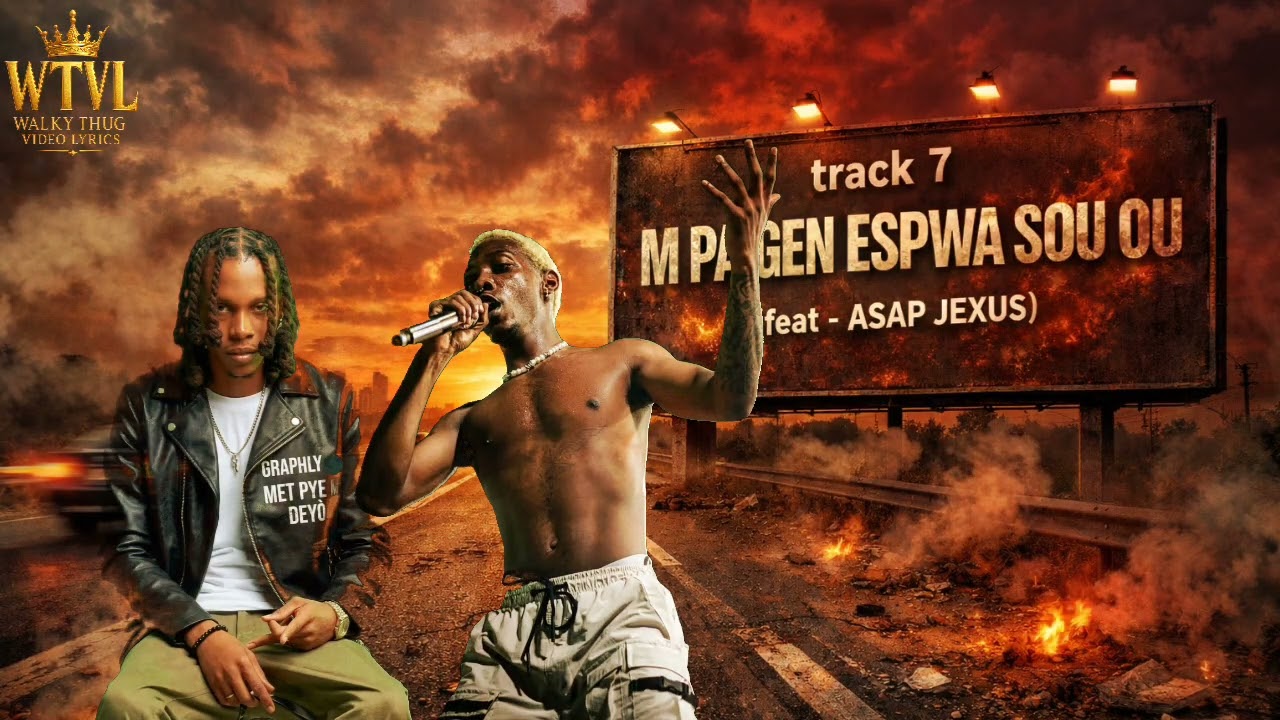 M’ GEN ESPWA SOU OU FT. ASAP JEXUS [ Official audio Visualizer ]