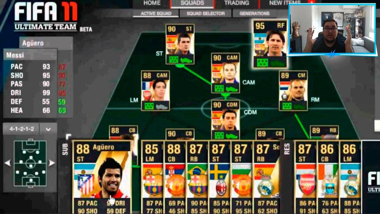 REACCIONANDO A CARTAS RETRO de FIFA 11 ULTIMATE TEAM!