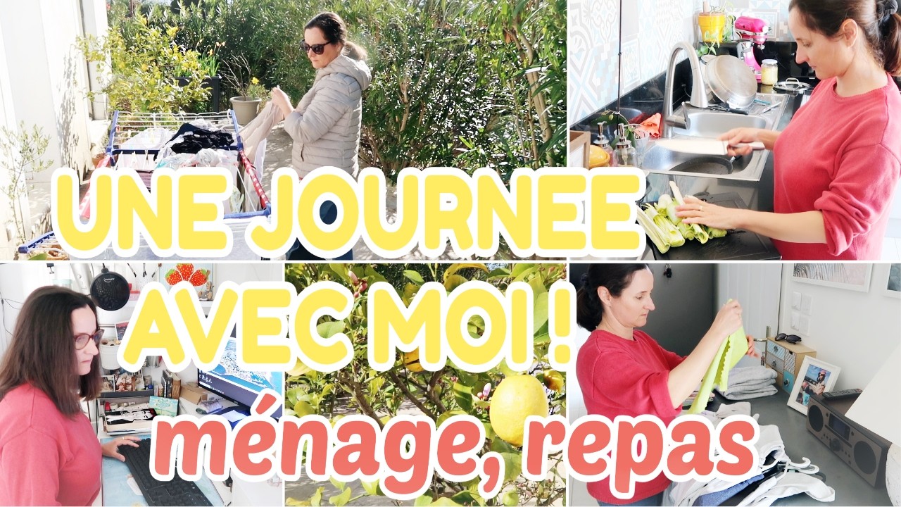 UNE JOURNEE AVEC MOI | m&eacute;nage, ce que je mange &agrave; midi, repas du soir... La routine ! LITTLE BENE