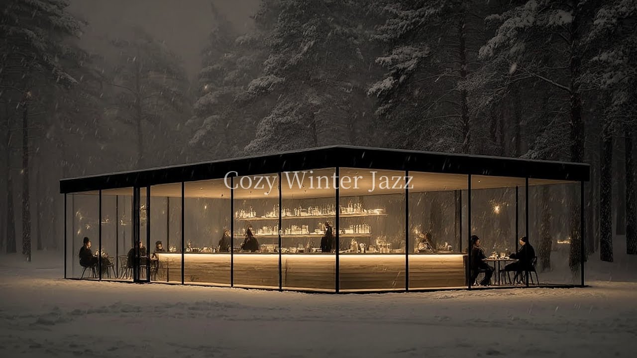 [playlist] Cozy Winter Jazz in a Snowy Forest Café