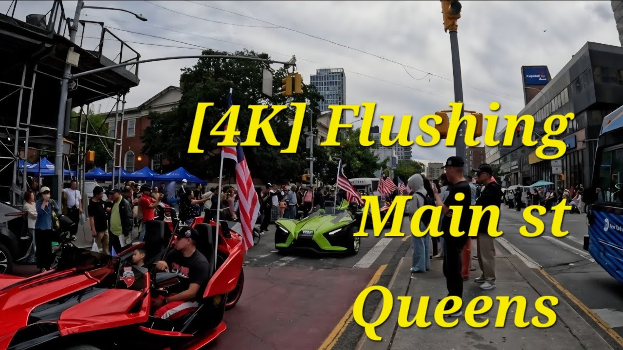 [4K] 📸 virtual walk Flushing, Queens. #explore #queens #usa #china #malaysia #nyc #festival 