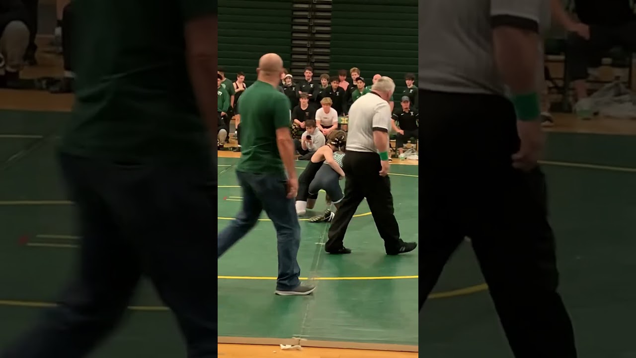 Trevor - Sectional Duals @St X for PRP 106# vs Trinity 12/23/23 - 1st Varsity Match - win by pin