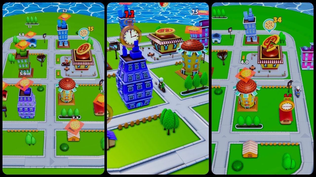Pizza Delivery: Idle Rush Mobile Game | Gameplay Android
