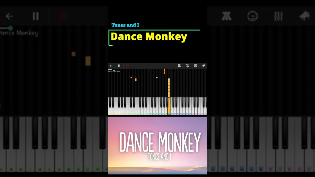 Dance Monkey piano tutorial #DanceMonkey #TonesandI #Englishsongs #trending #Shorts