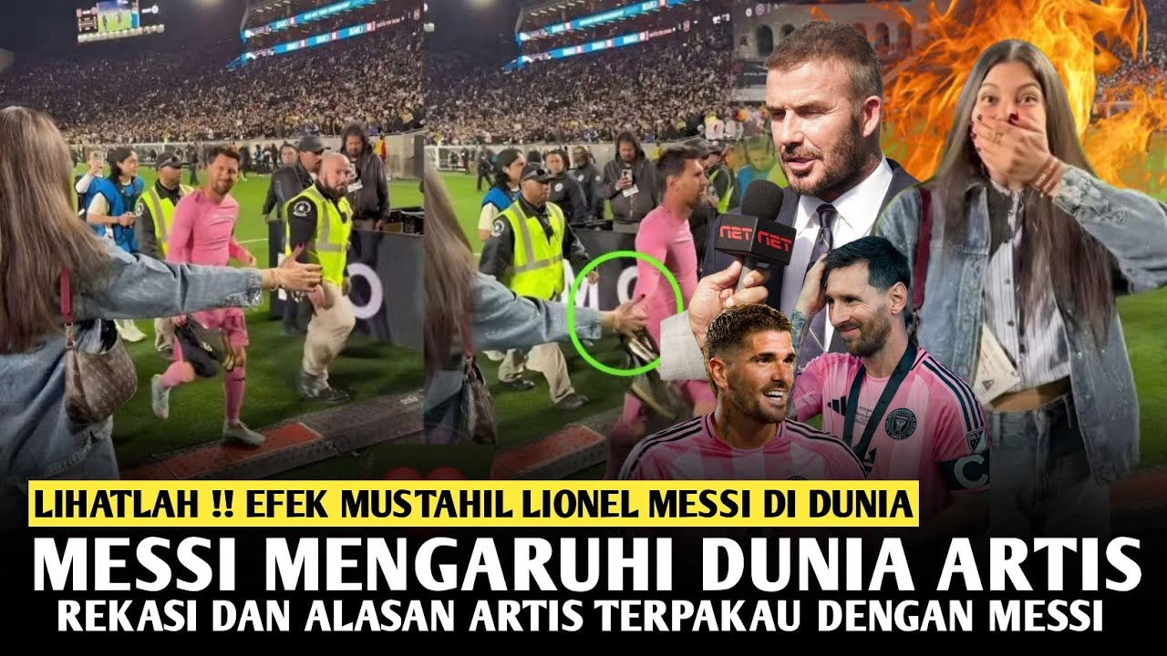 Sampe TERKEJUT ‼️Lihatlah Reaksi GILA Selebriti Ketika Jabatan Dengan Messi 😱 Pengaruh Paling Ajaib 