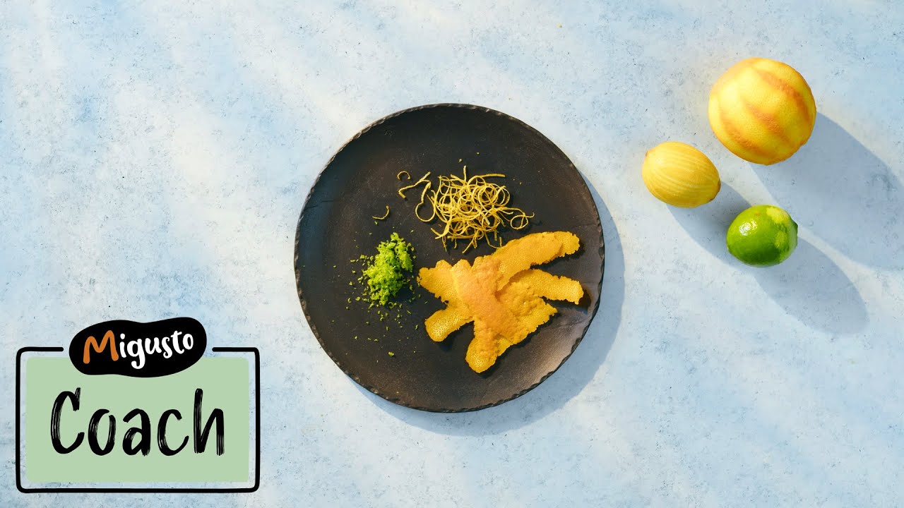 Prélever le zeste d’un agrume – Migusto Coach