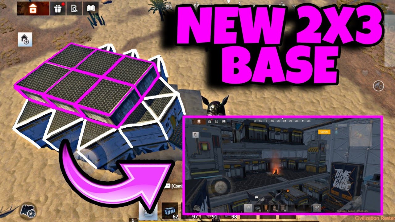 NEW 2x3 BASE DESIGN - Last Island Of Survival Base Design - Last Day Rules Survival Base Design