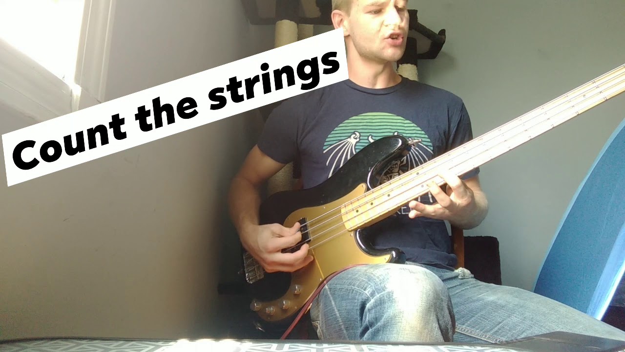 When the bass player can't afford a guitar...