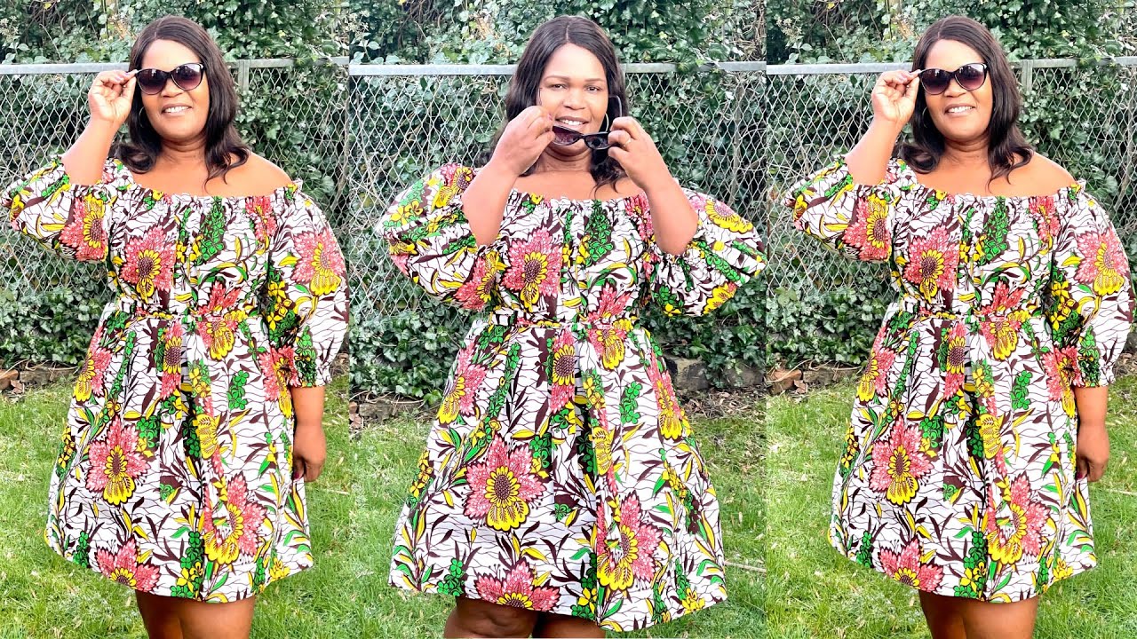 How to make an Off-shoulder Elastic Summer Dress