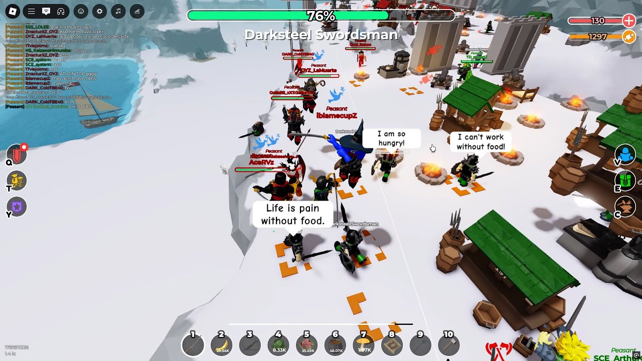 TD vs SA (+15 Clans) 12-3 | Roblox The Survival Game