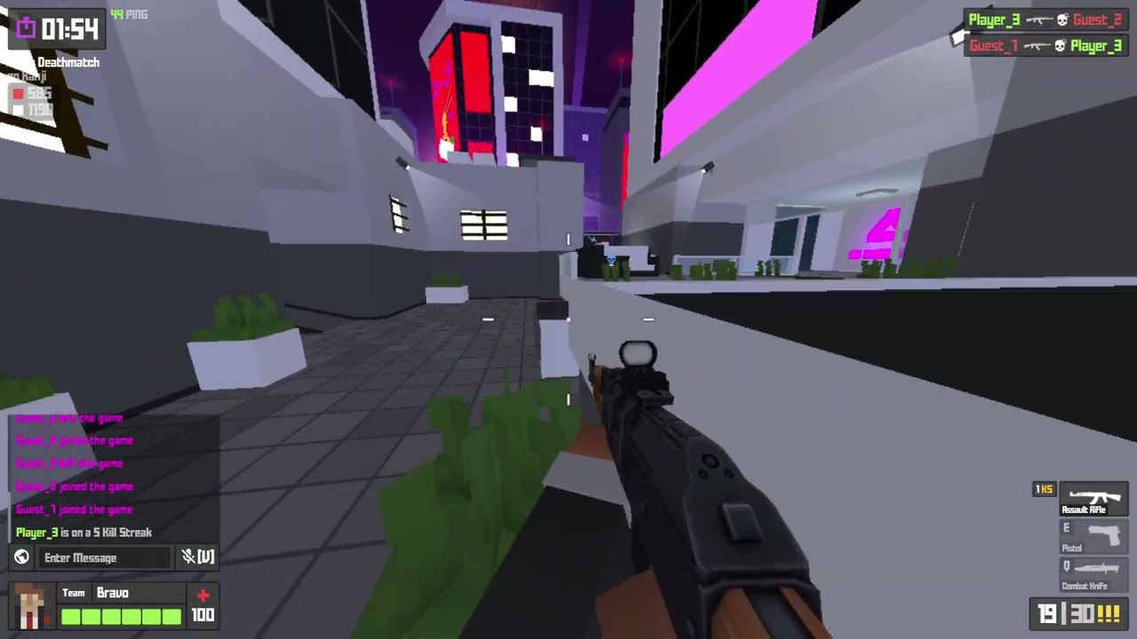 Playing krunker.io