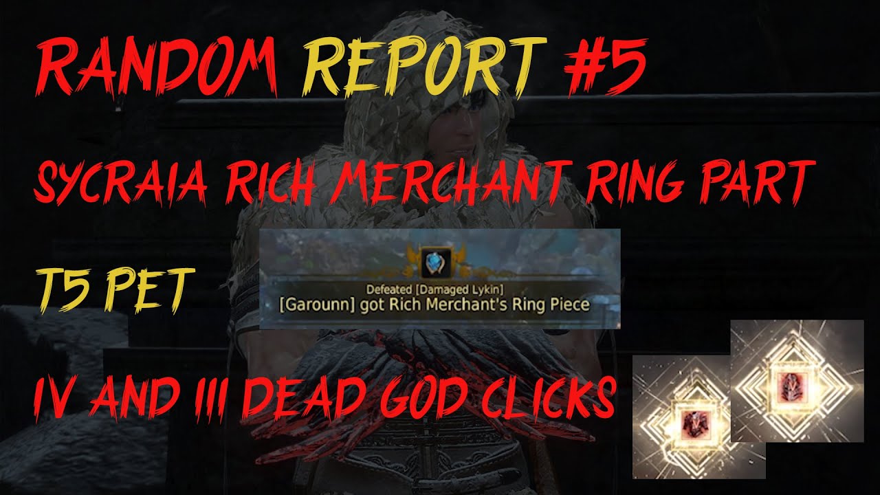 The Ghillie Striker - Random Report #5 - Sycraia Rich Merchant Ring Part