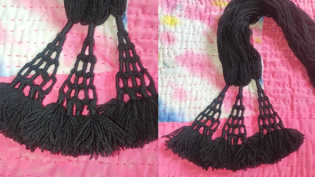 Pranda making at home, DIY Punjabi pranda, how to make knot of pranda, simple pranda for daily wear