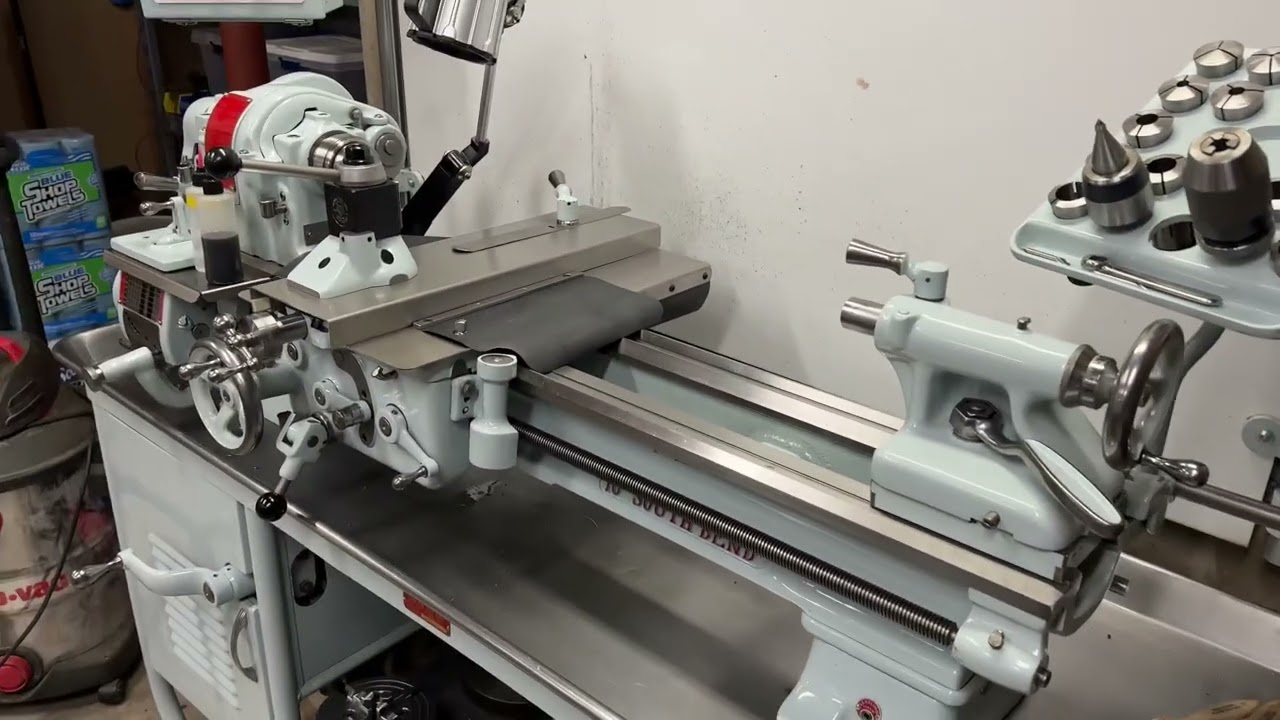 South Bend Heavy 10 Custom Solid Tool Post Riser and Guarding