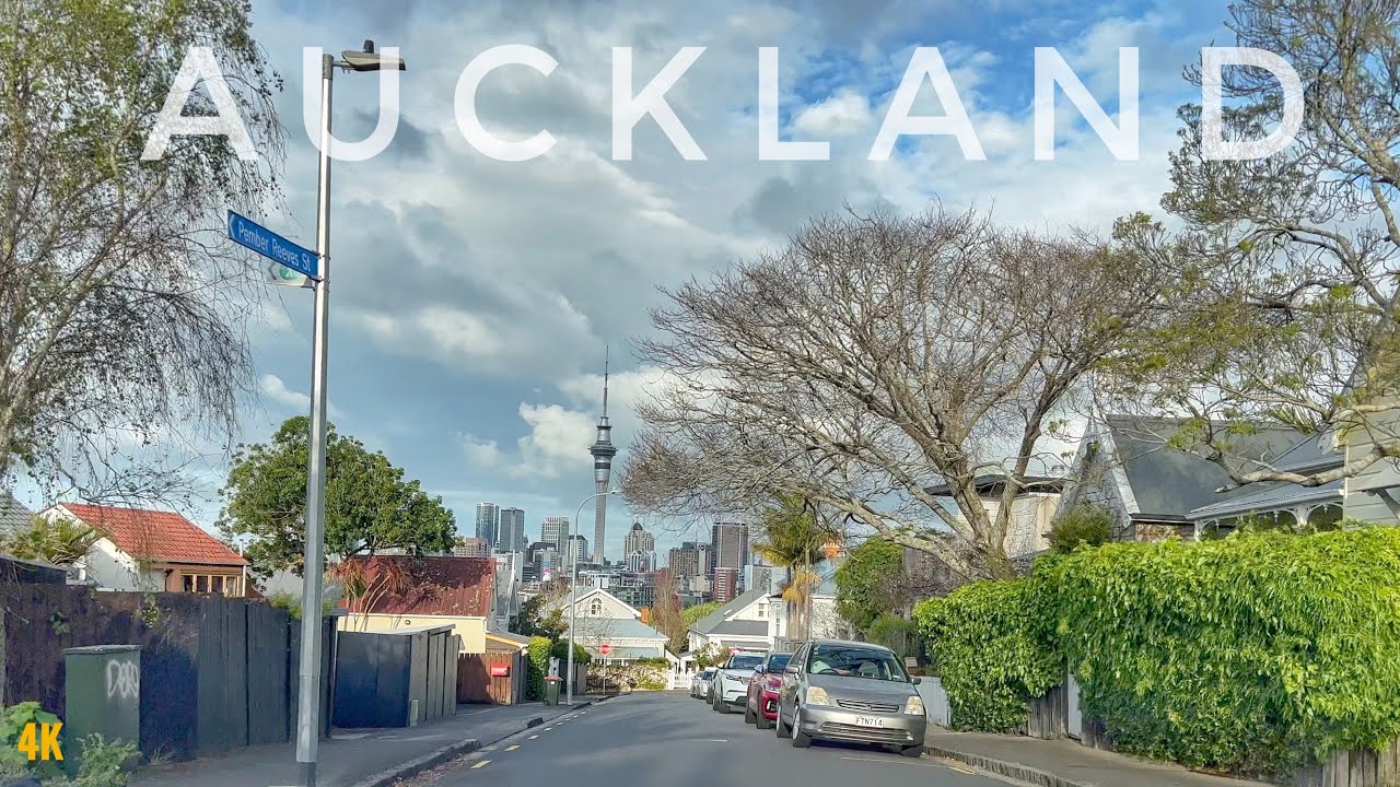 Auckland City Driving Tour 4K | From Greenlane To Ponsonby | New Zealand Walking Tour 4K