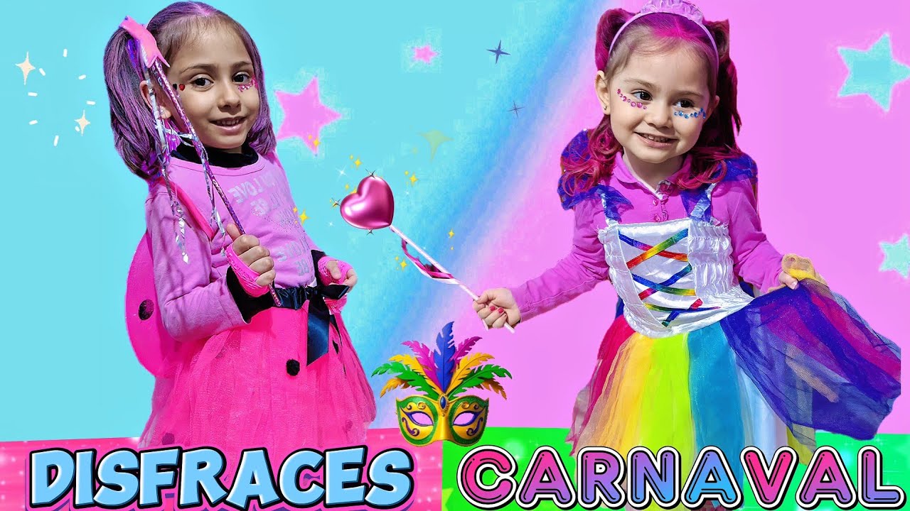 CYNTHIA Y RUTH DISFRACES PARA CARNAVAL🎭¡TRANSFORMACIÓN MÁGICA!✨