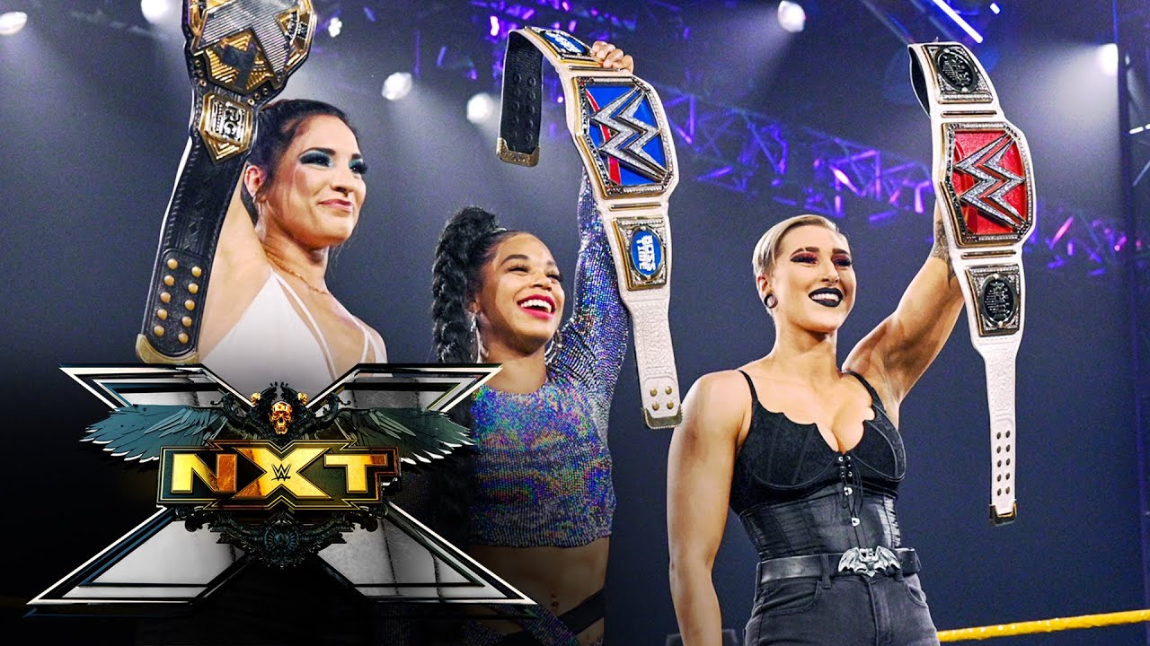 Риа Рипли и Бьянка Белэр удивили Гонсалеса чемпионским приветствием: WWE NXT, 13 апреля 2021 г.