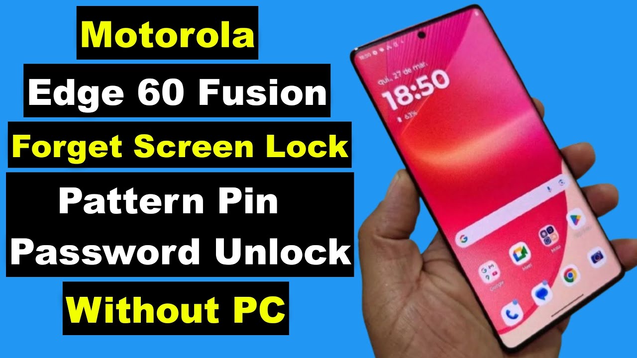 Hard Reset Motorola Edge 60 Fusion | Motorola Edge 60 Fusion Pattern Pin Password Fingerprint Unlock
