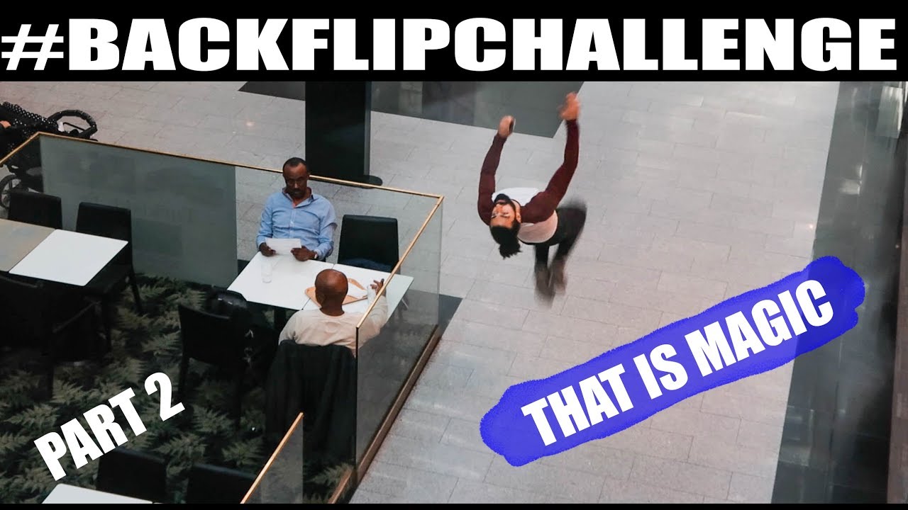 #Backflipchallenge 2 in KISTA CENTRUM, SWEDEN