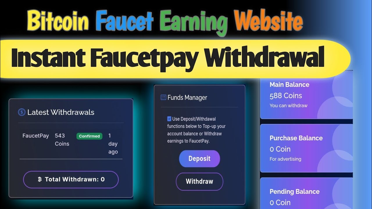 Bitcoin Faucet Earning Website || Instant Faucetpay Withdrawal || $BTC Faucet earn || @Neerajjoshi 