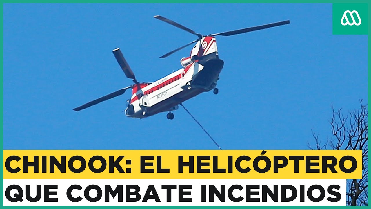 Chinook en Viña del Mar: Así es el helicóptero que que combate los incendios en los cerros