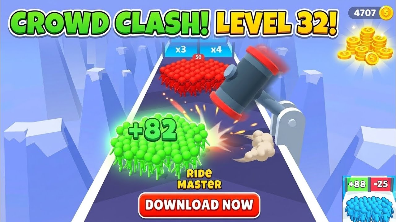 Count master gameplay video || hard mode level 30 to 50 || #countmaster #suggestion 