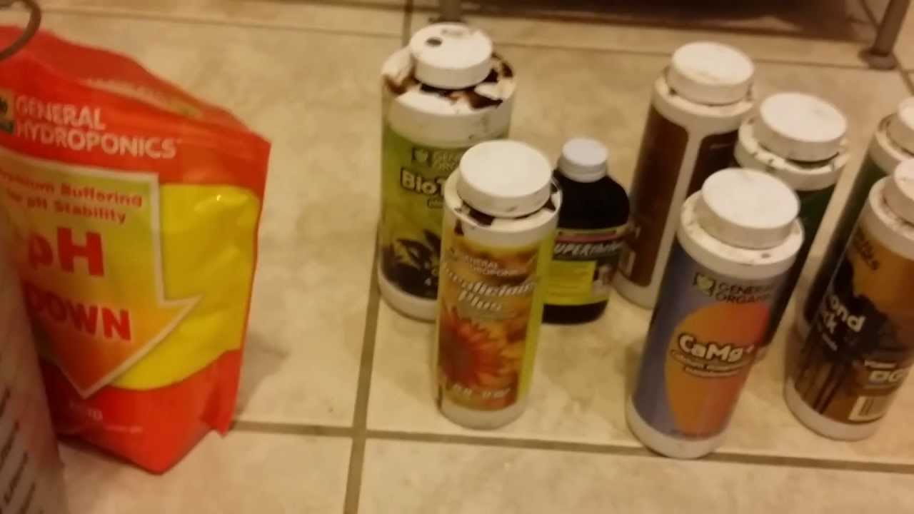 How to water with General Organics Veg stage Mid-Late growth nutrient .