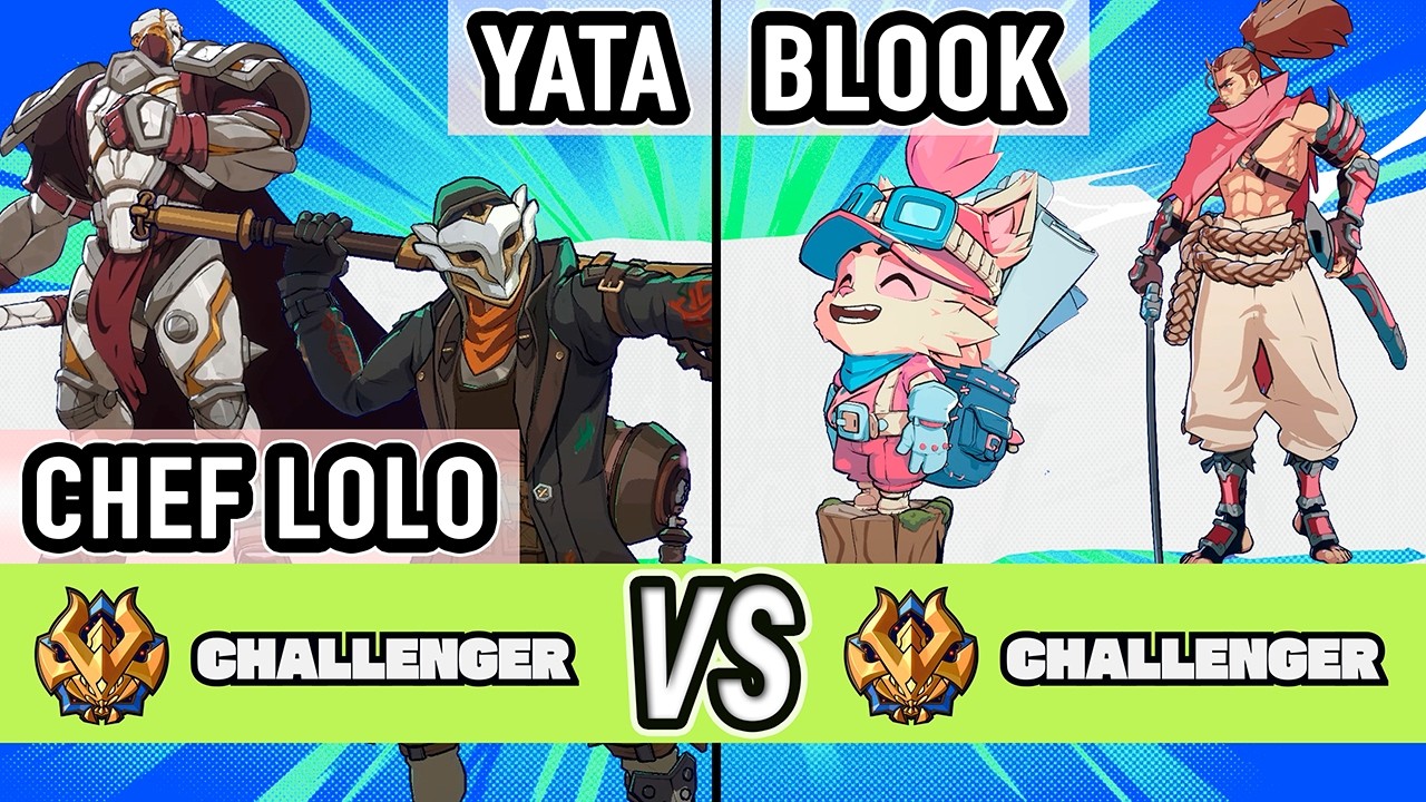 2XKO ▰ Yata + Chef Lolo (Ekko / Darius) vs Blook (Teemo / Yasuo) ▰ High Level Gameplay