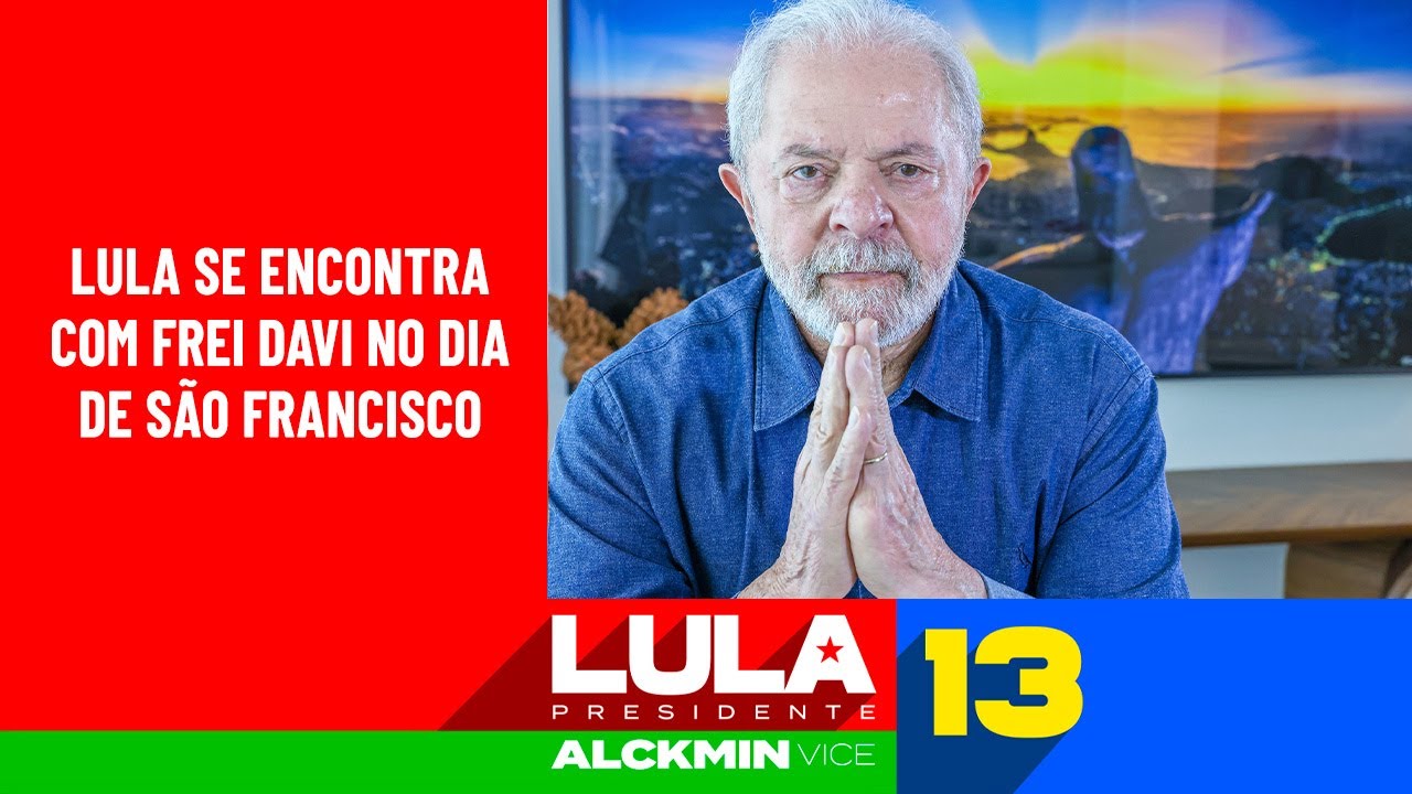 Lula se encontra com Frei Davi no Dia de São Francisco