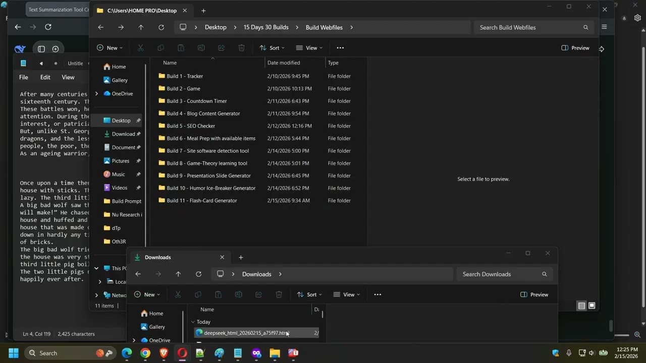 30 apps in15 days Day 6 Build 2 - Text Summarizer Tool