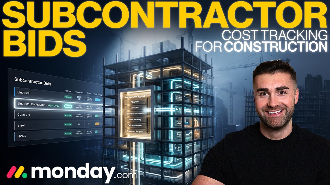 Subcontractor Bids To POs To Cost Tracking For Construction In Monday.com | 2026