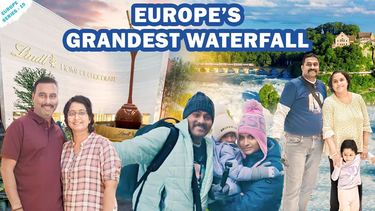 Switzerland Day 1 🇨🇭 | Rhine falls 🏞️ | Lindt Chocolate factory 🍫 | Tamil Budget | Europe