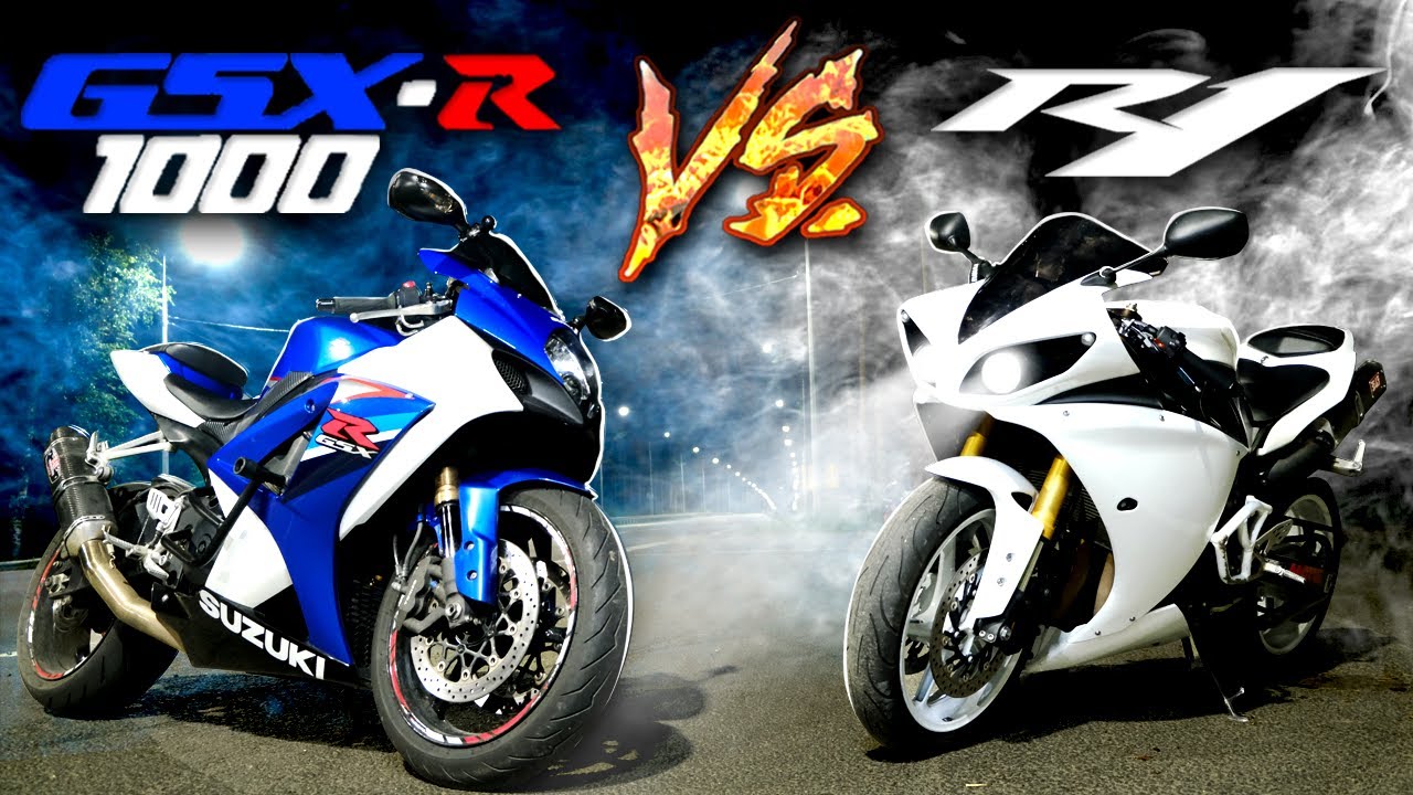 ЗАРУБА Yamaha R1 2009 VS Suzuki GSX-R 1000 K7