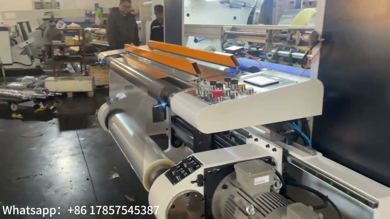 HFQC-1300LH 600m/min speed slitter rewinder slitting 30 micron BOPP with trimming rewinder