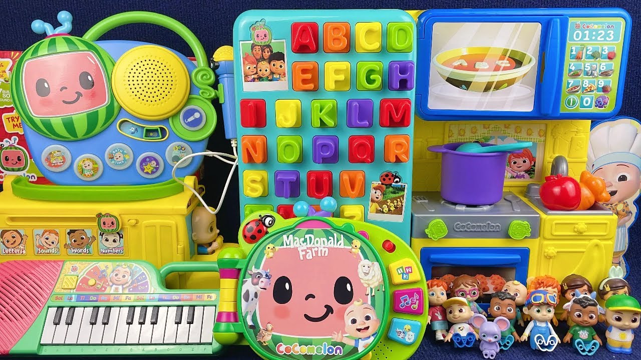 12 Minutes Satisfying with Unboxing Cocomelon Kitchen Playset, Sing Pad, Bus Toys Review ASMR